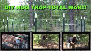 DIY HOG TRAP TOTAL WAR [upl. by Forcier881]