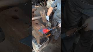 Butcher knife hand forging processshorts [upl. by Suirradal922]