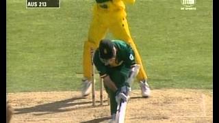 Shane Warne vs Herschelle Gibbs 1999 World Cup  Super slomo [upl. by Eylloh]