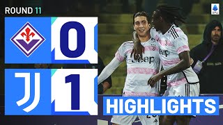 FIORENTINAJUVENTUS 01  HIGHLIGHTS  Miretti seals 4th win for the Bianconeri  Serie A 202324 [upl. by Namurt]