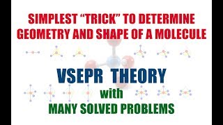 SIMPLEST TRICK To Determine Shape and Geometry of Molecule  Trick For VSEPR Theory [upl. by Iolande]