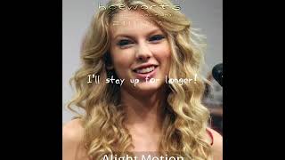 Repost with a different font  taylorsversion capcut alightmotion pleasedontletthisflop edit [upl. by Aromat441]