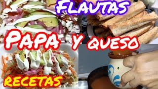 RECETA FLAUTAS DE PAPA Y QUESO SENCILLAS ECONÓMICAS Y SUPER DELICIOSA CON UN TOQUE PERSONAL [upl. by Anaihs781]