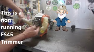 Repairing a Non Running Stihl FS45 Trimmer [upl. by Assiran464]