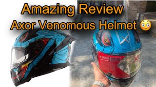 Axor Apex Venomous Helmet Unboxing amp Review  Buy or Not   Blue Black [upl. by Garin]