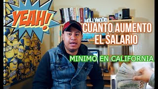 Cual es el salario mínimo en california 2020 COMPARO MIS CHEQUES [upl. by Aiderfla310]