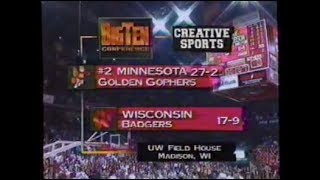 1997 Wisconsin Badgers Basketball vs Minnesota Gophers [upl. by Ginelle]