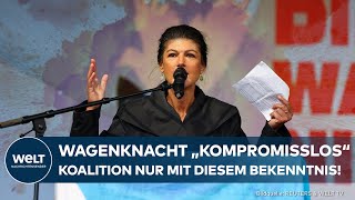 MACHTWORT VON WAGENKNECHT „Nicht kompromissbereit“ Jetzt wackeln Koalitionsgespräche in Thüringen [upl. by Newman561]