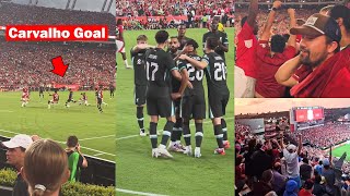 Liverpool Fans Reactions to Fabio Carvalho Goal vs Manchester United [upl. by Laresa]