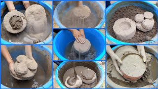 Asmr Pure Sand ⌛ Bowls Hole Shapes Dusty 🌪️ Water Crumbling 💦 [upl. by Alyks]