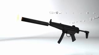 Submachine Gun Houdini Digital Asset [upl. by Aurelia]