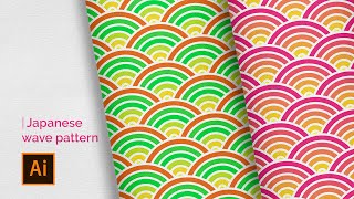 Japanese Wave Pattern  Quick Ai Tutorial [upl. by Carissa633]