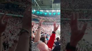 England fans singing at a rocking Wembley v Italy  Nanananana Sterlings on fire  Freed from desire [upl. by Pfister]