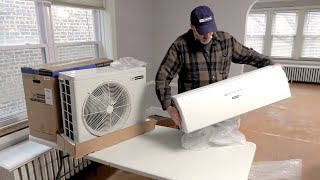 How to Install a Ductless MiniSplit Air Conditioner  Blueridge [upl. by Eintihw]