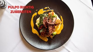 POV Pulpo RICHTIG zubereiten 🐙🔥  Chefkoch verrät REZEPT [upl. by Lenna530]