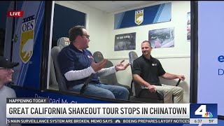 Great California Shakeout tour stops in Chinatown [upl. by Eupheemia]