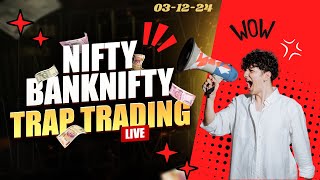 BANKNIFTY amp NIFTY LIVE ANALYSIS  VERTICAL  03 DEC  TradesWithVirender stocks candlestick [upl. by Goar656]