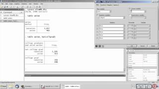 Combining crosstabs and descriptives in Stata® [upl. by Enomyar]