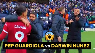 Pep Guardiola Darwin Nunez fight as Man City Liverpool draw 11 [upl. by Eiramnerual]