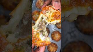 Cheesesteak Pizza Puffs  kingcooks recipe [upl. by Oninrutas634]