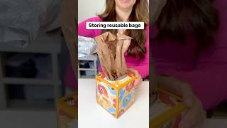 Use a Kleenex box to keep bags organized bags grocery reuse organization kleenex [upl. by Jarad]