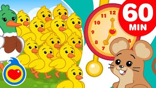 Cincuenta Patitos  Y Más Canciones Infantiles Divertidas 60 Min  Plim Plim [upl. by Airt]