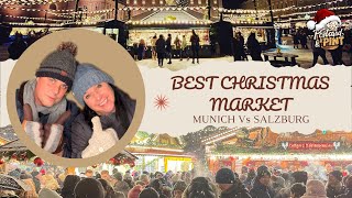 Exploring The BEST Christmas Markets  Munich Vs Salzburg Vlog [upl. by Wilmar175]