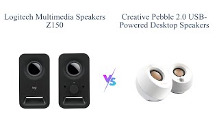 Logitech Z150 vs Creative Pebble 20 🔊 Which is Better for You [upl. by Moorish]