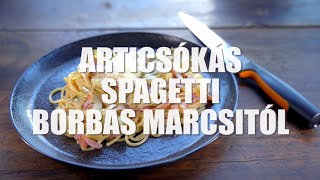 Tejszínes articsókás spagetti Borbás Marcsi konyhájából [upl. by Aiza]