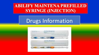 ABILIFY MAINTENA PREFILLED SYRINGE INJECTION  Brande Name Precautions How use Side Effects [upl. by Penhall]