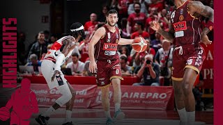 UNAHOTELS Reggio Emilia  Umana Reyer Venezia Gara 3 quarti di finale Playoff 202324  HIGHLIGHTS [upl. by Hsirrehc]