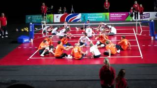 Paralympics  Sitting Volleyball Warmup [upl. by Namrej]