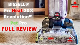 Bissell ProHeat 2X Revolution Pet Pro Carpet Cleaner Review  How to Use Bissell Carpet Cleaner [upl. by Anhpad986]