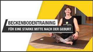 Beckenbodentraining  Übungen zur Stärkung deines Beckenbodens  MamiFitness healthyHUK [upl. by Ettolrahs713]