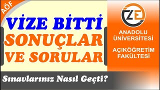 AÖF Sınav Soruları ve Sonuçları Ne Zaman Yayınlanır Sınavlarınız Nasıl Geçti [upl. by Nisen707]