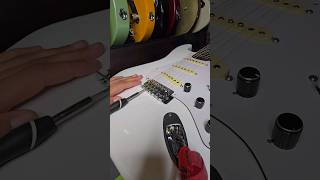 How to Intonate a Guitar  Quick Guide guitar stratocaster partscaster fender tutorial [upl. by Childers316]