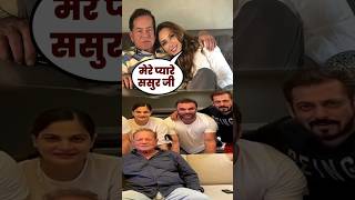 Salman Khans Girlfriend Lulia Vantur Showered Love On Salim Khans 89th Birthday shortsvideo [upl. by Jariv]