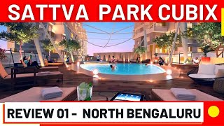 Sattva Park Cubix Review amp Construction Update Devanahalli North Bangalore ☎ 9810002939 [upl. by Magel330]