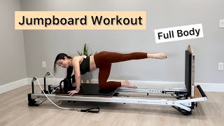 Pilates Reformer Workout Jumpboard  45 min  Full Body [upl. by Atiekan]