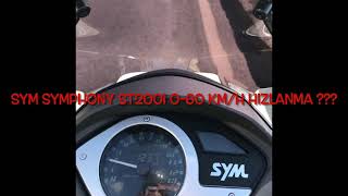 SYM Symphony 200i 060 kmh hızlanmaacceleration [upl. by Parcel]