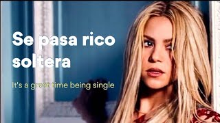 Shakira  Soltera lyrics  spanish amp english  synced [upl. by Nehepts360]