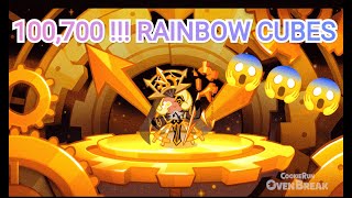 100700 Rainbow Cubes for Timekeeper Cookie Legendary Costume NORMAL SPEED [upl. by Biron45]