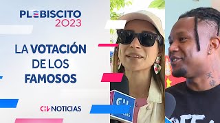 ASÍ VOTARON LOS FAMOSOS en Chile y el extranjero en el Plebiscito  CHV Noticias [upl. by Selina157]