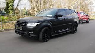 Range Rover satin black vinyl wrap by Carstyle Dublin [upl. by Meensat]