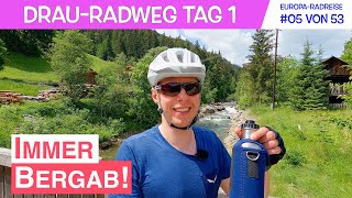 DrauRadweg Tag 1  Immer nur bergab  Drava Bike  EuropaRadreise 05 von 53 [upl. by Camilla]