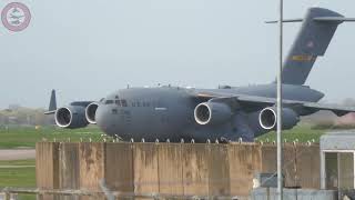 C17 Leaving RAF Lakenheath [upl. by Corny276]