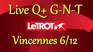 pronostics pmu quinté du Dimanche 6 Décembre 2020 Vincennes LIVE [upl. by Bluma]