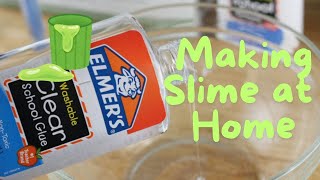 Slime making at home using activator  Fun with Slime [upl. by Ahsekahs]