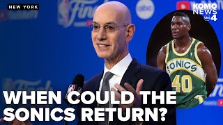 NBA commissioner says league will address expansion this season [upl. by Macdonald912]