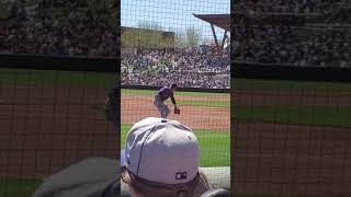 Nolan Arenado Taking Ground Balls At Spring Training [upl. by Bozuwa]